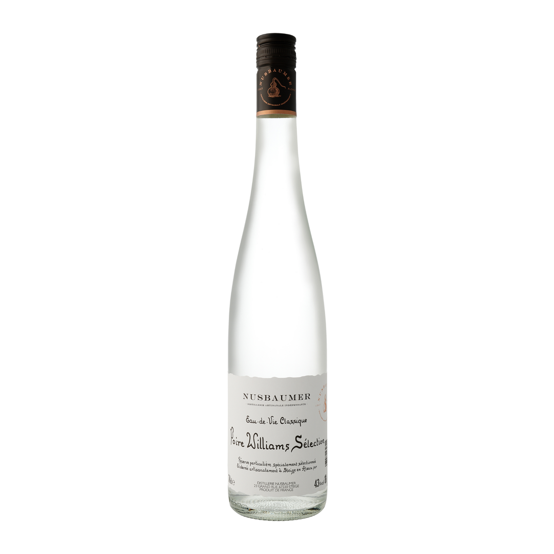 Bottle of Nusbaumer on a white background