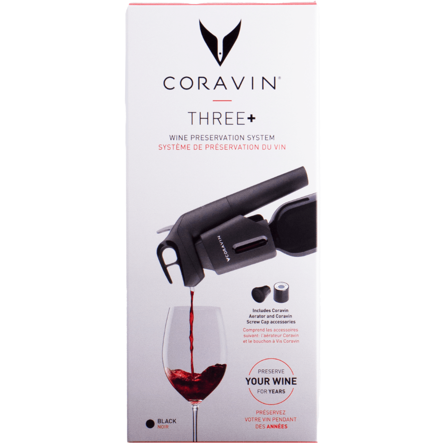 Coravin Timeless Three+ Wine Preservation System - Black - Friarwood Wines & Spirits