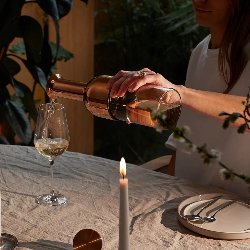 ETO 750 Wine Decanter - Copper Mirror Finish - Friarwood Wines & Spirits