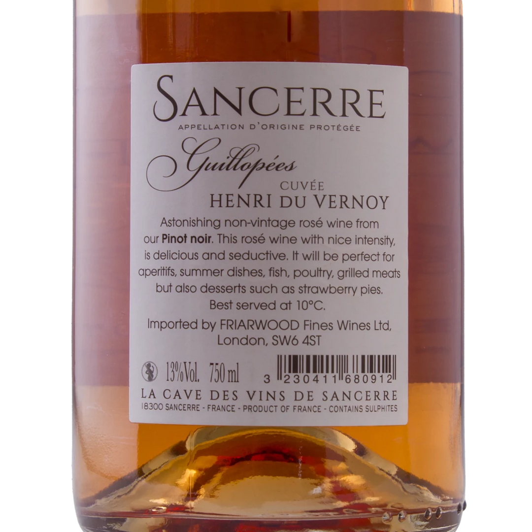 Guillopees, Sancerre Cuvee Henri du Vernoy Rose NV - Friarwood Wines & Spirits