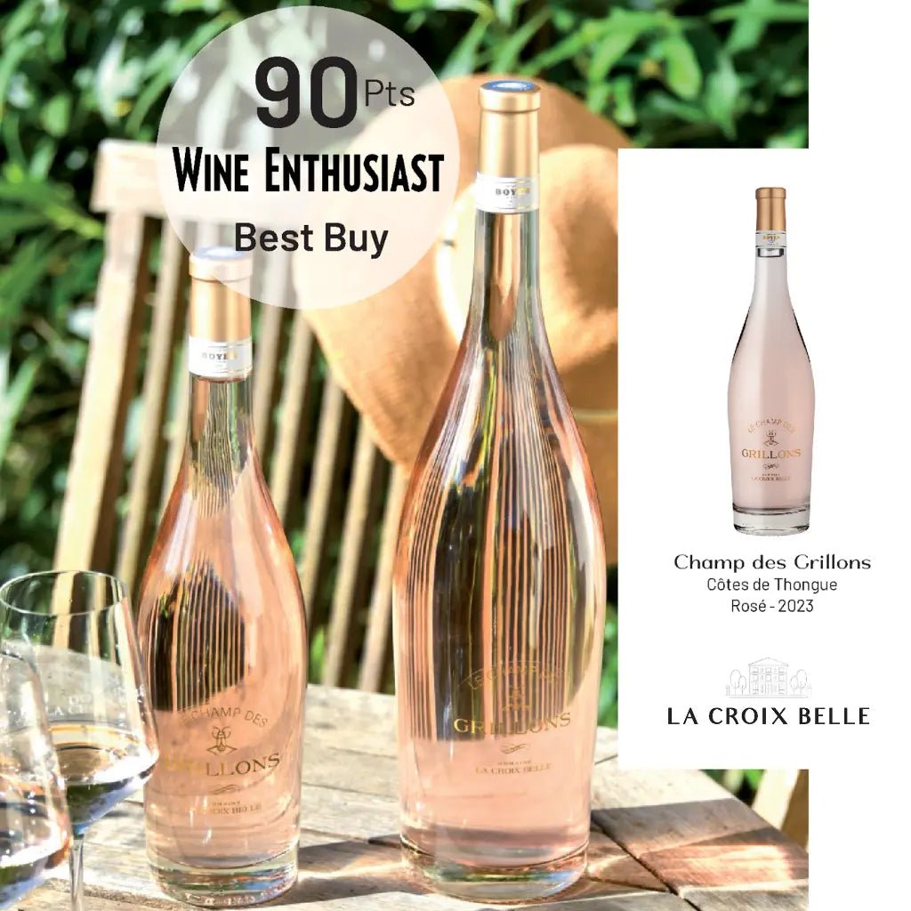 La Croix Belle, Le Champ des Grillons Organic Rose Magnum, 2023 - Friarwood Wines & Spirits