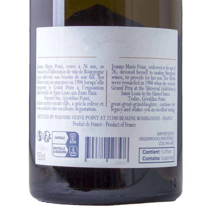 Madame Veuve Point, Rully Blanc, 2019 - Friarwood Wines & Spirits
