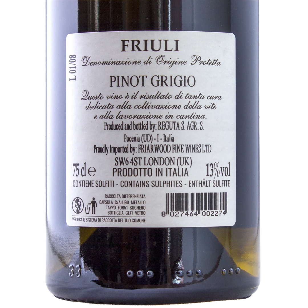 Reguta, Pinot Grigio, 2024 - Friarwood Wines & Spirits