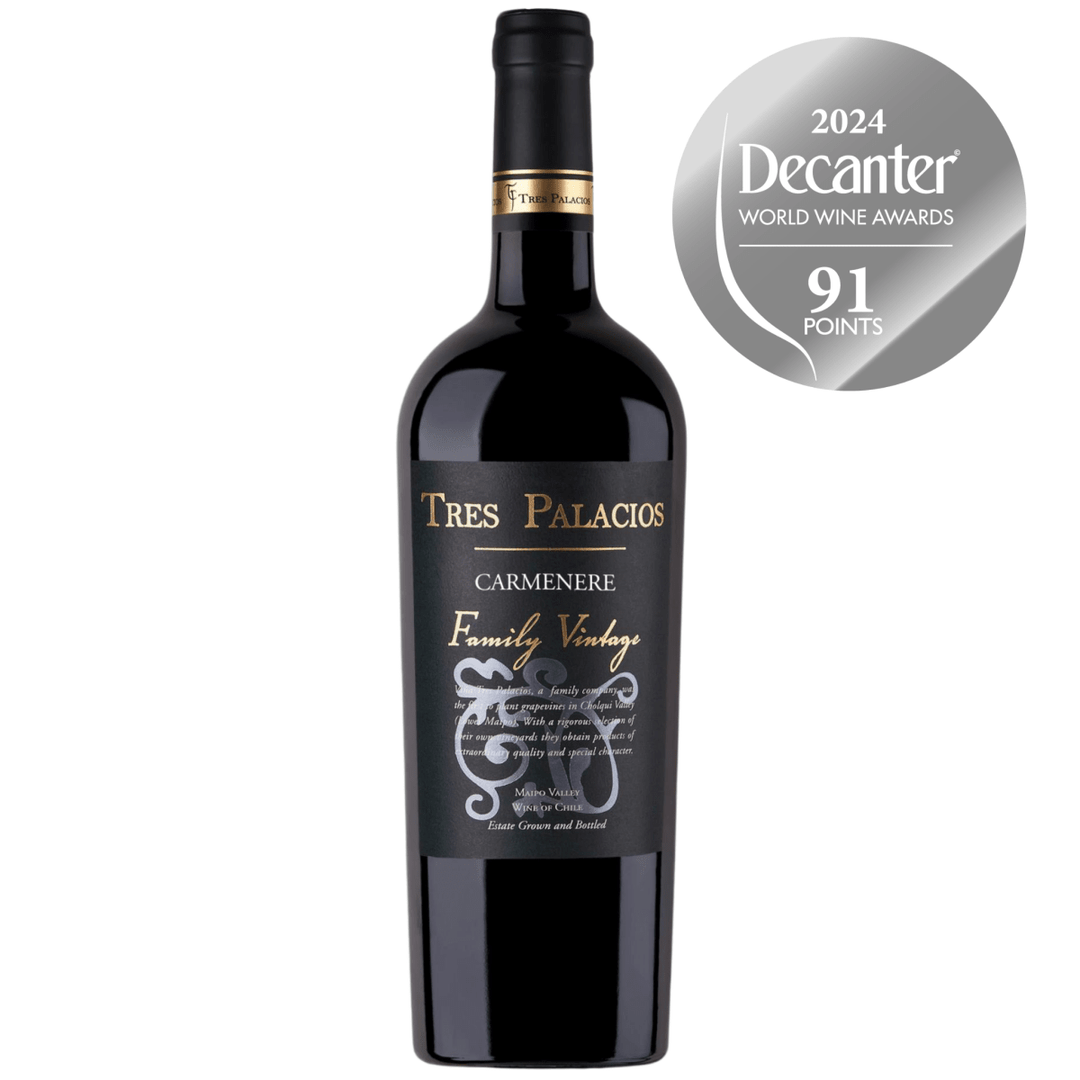 Tres Palacios, Family Vintage Carmenere, 2020 - Friarwood Wines & Spirits