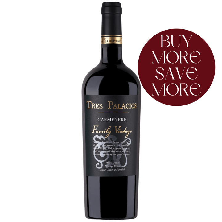Tres Palacios, Family Vintage Carmenere, 2020 - Friarwood Wines & Spirits