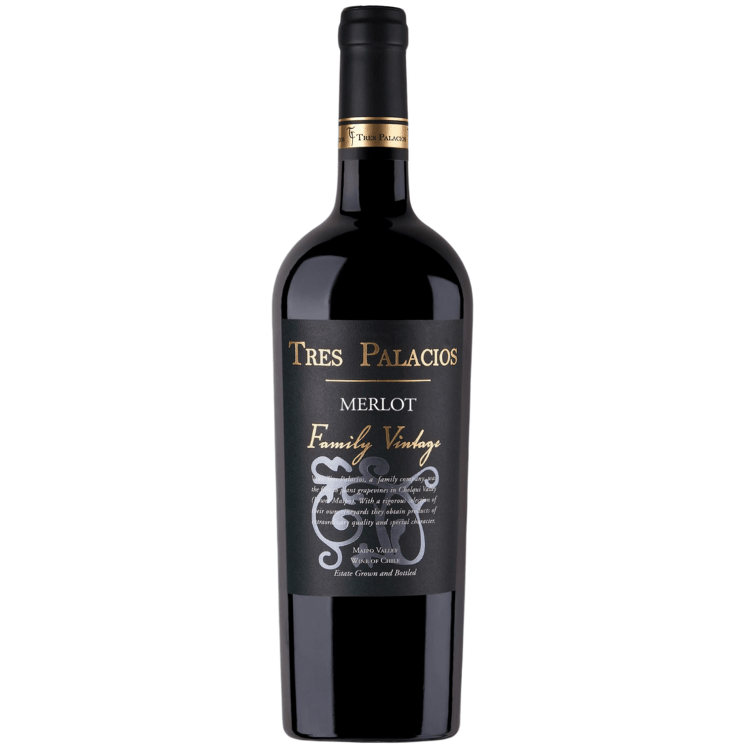 Tres Palacios, Family Vintage Chilean Merlot, 2020 - Friarwood Wines & Spirits