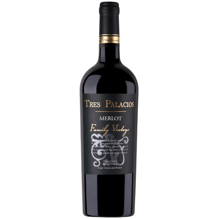 Tres Palacios, Family Vintage Chilean Merlot, 2020 - Friarwood Wines & Spirits