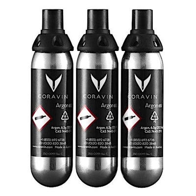Coravin Gas Pack of Three Canisters | Friarwood Fine Wines